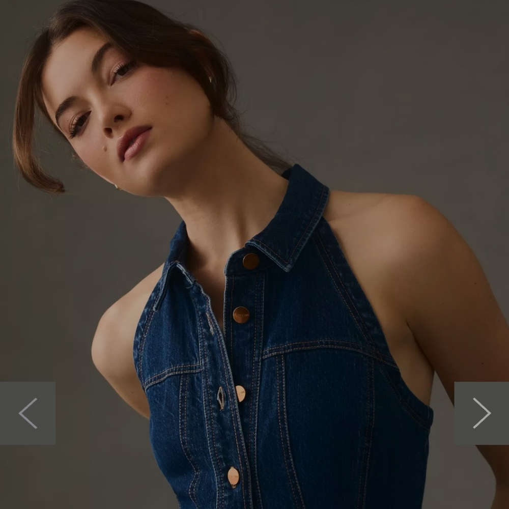 Pilcro Sleeveless Jean Dress